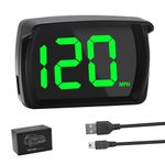 Digital GPS Speedometer Car mph HUD, Heads up display Car Speedometer, Real-Time Speedometer Car, USB Plug & Play, Suitable for Truck, SUV, Motorcycle, LED Large Font - Clear & Accurate