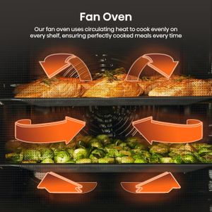 Hisense 77L Built-In Electric Single Oven – Stainless Steel, Steam Clean, Pizza Mode