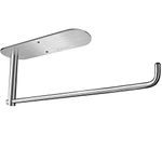 (Silver) - Paper Towel Holder Under Kitchen Cabinet - Self Adhesive Paper Towel Holder for Jumbo Rolls Wall Mount Both Available in Adhesive and Screws, SUS304 Brushed Stainless Steel