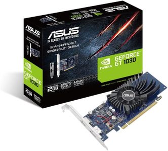 ASUS GeForce GT 1030 2GB GDDR5 Low Profile Graphics Card – HTPC Ready