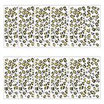 Bohue Leopard Print Temporary Tattoo Leopard Tattoo Sticker Unisex Temporary Sticker Party Decoration Facial Stickers for Halloween Masquerade (10)