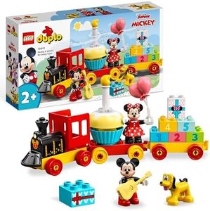 LEGO DUPLO | Disney Mickey & Minnie Birthday Train Toy for 2+ Year Old Girls & Boys - Educational Toys for Toddlers with Number Bricks & 3 Figures - Gift Idea - 10941