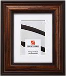 Craig Frames Potomac, 16 x 20 Inch American Walnut Brown Picture Frame Matted to Display a 11 x 14 Inch Photo