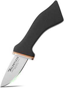 Relentless Knives - Game Changer I: Hunting Knife with True Self Sharpening Perpetual Edge Technology - Never Rust Curved Titanium Blade, Skinning Knife for Hunting