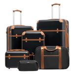 Coolife Luggage Set 3 Piece Suitcase Set Carry On Luggage PC Hardside Luggage TSA Lock Spinner Wheels Telescopic Handle