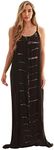 Riviera Sun Tie Dye Spaghetti Strap Maxi Dress, Black Dress 2, 2X