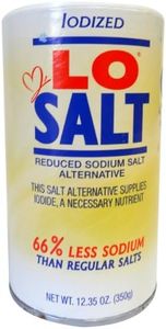 LoSalt Iodized Salt, 12.35-Ounce (Pack of 3)