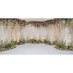 CSFOTO 20x10ft Wedding Backdrop Flowers Curtain Wedding Ceremony Background Valentine's Day Backdrop Bridal Shower Decor Baby Shower Banner Wedding Photo Background