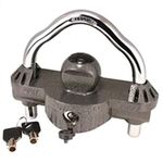 Trimax UMAX100 Premium Universal 'Solid Hardened Steel' Trailer Lock (fits all couplers)