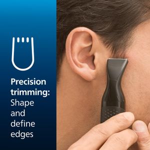 Philips 5000 Nose, Ear & Eyebrow Trimmer – Battery Operated, Black