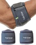 Hikster Tennis Elbow Brace for Men & Women, 2 Pack Golfers Elbow Brace, Upgraded Tennis Elbow Strap Arm Bands with Silicone Compression Pad, Elbow Brace for Tendonitis, Elbow Support