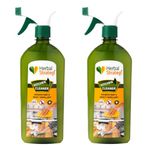 Herbal Strategi – Just Mop Kitchen Cleaner Spray | 500mL | Pack Of 2 | 100% Herbal | Disinfectant & Insect Repellent | Safe for Skin, Baby & Pet