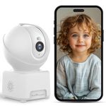 Ebitcam Smart WiFi Camera for Home, 360° CCTV Camera Full HD View 2-Way Talk, AI Motion/Sound Detection, Alexa Enabled, Smart Alarms, Advance Night Vision, Cloud & SD Card Support (Upto 512GB)