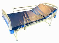 P.M.P.S. Semi Fowler Beds with Mattress & Steel Safety Rails I 1- Function Head Elevation I Low Height I Heavy & Strudy Frame I for Patient at Home, bedridden Elder Person I 150 Kg Weight Capacity.