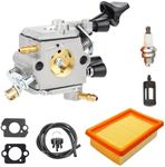 Carburetor Compatible with Stihl BR350 BR350Z BR430 BR450 SR430 SR450 Backpack Blower Replace# 4244 120 0606, Carb Repair Kit Compatible with Zama C1Q-S210 C1Q-S210B C1Q-S209C