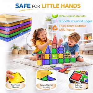 Desire Deluxe Magnetic Building Blocks Set – 57 Piece Construction Toy