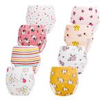 JackLoveBriefs Potty Training Pants for Boys Girls Cotton Potty Training Underwear, Training Pants for Toddlers 3-4 Years (8 Packs, M, Multicolor)