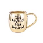 Enesco Our Name is Mud The Legend Retirement Mule Mug, 16 Ounce, Gold