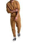 Fruit of the Loom Men's Eversoft Fleece Sweatpants & Joggers with Pockets, Moisture Wicking & Breathable, Sizes S-4x, Joggers - Golden Pecan, Medium