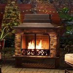Sunjoy Outdoor Fireplace, Heavy Dut