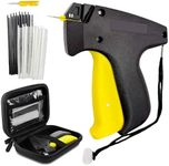 4000 Pcs Micro Stitch Gun For Clothes Fine Stitch Gun, Sewing Gun for Clothes Sewing Quilting Hemming Mini Stitch Tagging Gun with 1 Finest Extra Needle 2000 Black 2000 White Tiny Fasteners, Case