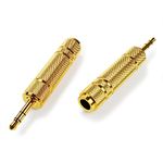 Okuli Replacement Audio Adapters 6.35mm to 3.5mm Gold Plated For Headphones x 2