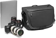 Manfrotto MB MA2-M-M Advanced² Camera and Laptop Messenger, for DSLR and Mirrorless with Standard Lenses, with Quick Camera Access, Convertible Padded Divider System, Tripod Attachment, Coated Fabric