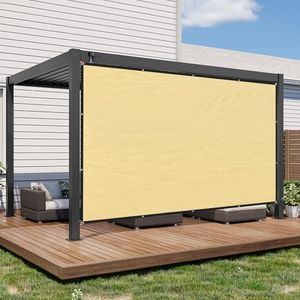 SANDEGOO Sun Shade Sail Rectangle,95% UV Block 185 g/m² Heavy Duty Shade Cloth,Wind -Proof Sun-Proof Sunshade Canopy Over 3 Years Used Outdoor