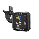 KLIQ EcoTuner - USB Rechargeable Clip-On Tuner for All Instruments (with included charging cable) - with Guitar, Ukulele, Violin, Bass & Chromatic Tuning Modes (also for Mandolin and Banjo)