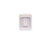 Indian Electrical C and S Waterproof Bell Switch (White)