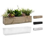 CYS EXCEL Brown Wooden Planter Box 