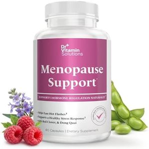 Menopause & Perimenopause Supplement for Women – Helps Ease Hot Flashes, Night Sweats & Mood Swings – Soy Isoflavones, Black Cohosh, Dong Quai, Red Clover, Sage & Vitex Herbal Complex, 60 Capsules