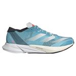 Adidas Women Textile Adizero Adios 8 W Running Shoe LTAQUA/FTWWHT/MAGRMT (UK-5)