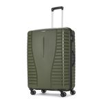 Aristocrat Airpro Cabin Check-in Check-in 75 Cm(Large) 8 Wheels Trolley Bags for Travel Hard Case Luggage, Lightweight Bag with Combination Lock & Robust Trolley with 7 Years Warranty (Green)