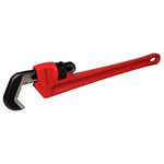 GETUHAND 14-1/2-inch Heavy Duty Hex Pipe Wrench, Model T-017 Straight Plumbing Wrench, 5/8" - 1 1/4" Capacity