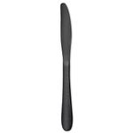 KitchAntique 9" Hammered Charcoal Black Dinner Knives | 1-Piece Premium Stainless Steel Flatware Set of Steak Knives | Elegant Dishwasher-Safe Cutlery for Home, Restaurants, and Gifting