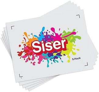 SISER EasyColor DTV 8.4'' x 11'' Sheets - Inkjet Printer Compatible Heat Transfer Vinyl (5 Sheets)