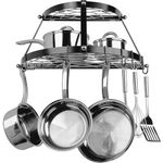 Range Kleen 2-Shelf Wall Mount Black Pot Rack