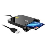 ZOWEETEK ID Card Reader USB Smart Card Reader for Portuguese, Spainish, Belgian, latvia,Estonia,German and more,Support tacho card,didgi card,perfect for drivers, Compatible with Windows,Mac OS