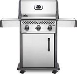 Napoleon Rogue XT 425 BBQ Grill, Stainless Steel, Natural Gas - RXT425NSS-1 - with Three Burners, Barbecue Gas Cart, Folding Sideshelves, Instant Failsafe Ignition