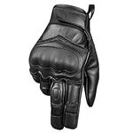 Men's Touchscreen Leather & Mesh Mo