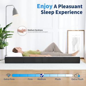 wowttrelax Folding Double Mattress – 135x190 cm Portable Bed