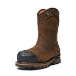 Timberland PRO Men's CSA Boondock Pull On Composite Safety Toe Puncture Resistant Waterproof Industrial Work Boots, Black, 10.5 Wide