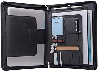 Laptop Portfolio Organizer Case for Surface Book 2 /MacBook Pro 15 inch, MacBook Laptop Folio Case with Organizer Pocket