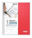 Dunwell Graph Paper Notebook, Red P