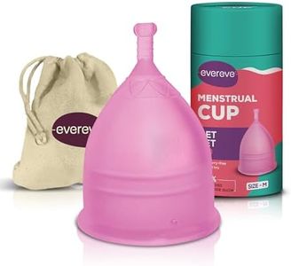 Evereve Menstrual Cup For Women-Medium Size With Pouch, Silicone Body, Odour And Rash Free, No Leak, Protection For Up To 10-12 Hours, Fda Approved,1 Count