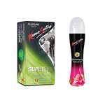 KAMA SUTRA Kamasutra Superthin Condom 12's And Personal Strawberry Lubricant Gel 50Ml(Set Of 2)