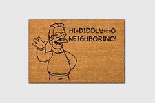 Ecosides Ned Flanders Famous TV Show Funny Doormat Housewarming Gift Funny Gifts