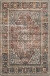 Loloi Loren Collection Vintage Printed Persian Area Rug 2'-6" x 7'-6" Runner Brick/Midnight