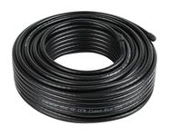 Labgear 25m Coaxial Satellite Cable RG6 Black Digital Aerial TV Cable Double Screened Gas Injected Foam CE and CPR Certified Black